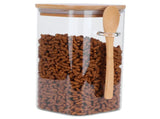 Square Storage Jar with Spoon Sealing Seasoning Container Coffee Bean Bottle for Kitchen1200ml V1294-YM0901-3118210085013