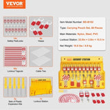 Electrical Lockout Tagout Kit, 60 PCS Safety Lockout Tagout Station Includes Padlocks, Hasps, Tags, V952-AQSJTZ60JDGB62SHMV0