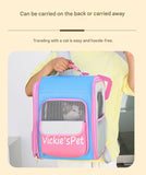Breathable Pet Carrier Backpack - Large Capacity, Multiple Windows, Oxford Cloth V888-ELOSUNG35416