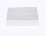 100 Pack of 15cm Square Invitation Coaster Favor Function product Presentation Cookie Biscuit V382-100INVBOXWH15X15X4