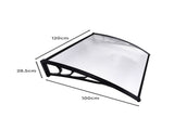Mountview Window Door Awning Outdoor 1M X 1.2M Transparent 1x1.2M OD1006-1X1.2_NZ