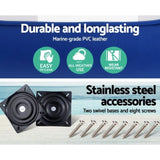 Seamanship 2X Folding Boat Seats Marine Seat Swivel High Back 12cm Padding Blue BS-86211-WB