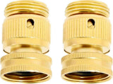 Solid Brass Garden Hose Quick Connect Fittings - Leak-Free Hose Connector Set V1263-JX-4531