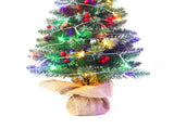 Mini Christmas Tree 45cm, Natural Pinecone Log Base Tabletop Decoration V1232-MNSDS-001