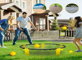 Portable Outdoor Spikeball Roundnet Game Set Team Beach Ball Game Bouncer Toy with Carrying Bag Net V985-ROUNDNETGAMESSET