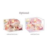 DIY Miniature Dollhouse with Furniture and LED Lights 3D Wooden Doll House Creative Birthdays V1294-YM0901-H35170-2