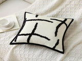 Boho Decorative Throw Pillows with Inserts, 18" x 18" Soft Tufted Modern Chenille Pillow, Pillows V1258-DP02-C-3199