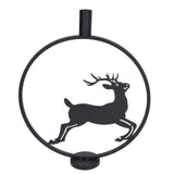 Deer Candle Holder Black European Style Tealight Holder Wall Decoration for Wedding Party V1294-YM0715-3115210264911