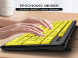 Keyboard Wired Keyboard - Yellow Large Character Keyboard For Elderly,High Compatibility USB V1369-AZ3-W-15895