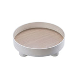 Round Plastic Serving Tray Cosmetic Storage Table Desk Organizer Container for Snack Food Ornaments V1294-YM0716-3117220164711