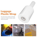 White PE Stretch Wrap Roll with Handle for Secure Luggage Wrapping and Moving Supplies V1370-AZ4-20823