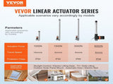 Linear Actuator 12V, 8 Inch Heavy Duty 1320lbs/6000N Linear Actuator, 0.19"/s Linear Motion Actuator V952-ZXXXZXQ8INCHTAMZ2V9