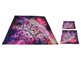 3PCS/Set Purple Bohemian Style Home Textile Bedding Set Quilt Cover with Pillowcases for Bedroom V1294-YM0901-3117210138612