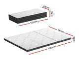 Giselle Bedding Foldable Mattress Folding Foam Double Bamboo FOAM-MFM-TRIO-BAM-BK-D