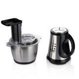 Multifunctional Electric Food Processor and Meat Grinder with 3.0L Stainless Steel Bowl, 300W V1341-ZY-QFCALJ6B-SILVER