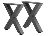 Table Legs, 750 x 600 mm Steel Furniture Legs, Modular Design, Easy Assembly, 1000 kg Max V952-ZTCFKXX2824IDAGR1001V0