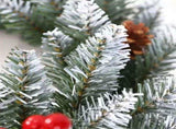 Christmas wreath, artificial wreath, red berries, pine cones, 30CM wreath, Christmas decoration, V1106-128-84756-WHT-40CM