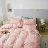 Ruffled Edge Marseille Eden Quilt / Doona / Duvet Cover set V745-AQ081213K3