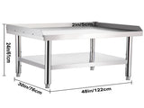 Stainless Steel Equipment Grill Stand, 122 x 76 x 61cm Stainless Table, Grill Stand Table with V952-SBSKTBD4830INXAETV0