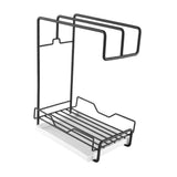 Kitchen Countertop Towel Rack Metal Iron Removable Drainage Tray Space Saving Kitchen Sink Organizer V1294-YM0901-3117240177411