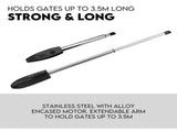 40W Full Solar Powered Automatic Remote Single Swing Gate Opener Battery V379-SNGLSOLAR0