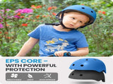 OutdoorMaster Youth & Kids Bike Helmet - Adjustable Multi-Sports Skateboard Helmet with Removable XFOM-ORYXKIDS-GREENL-CN