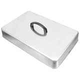 Stainless Steel Griddle Dome Lid with Heat-Retaining Handle for Melting Cheese, Steaming Food and V1189-LC-HW-00681