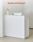 Reception Desk, 1180 x 500 x 1115 mm Rectangular Front Table, Office Reception Desk, Retail V952-YBQTJXWCTBDCYNOVBV0