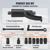 Torque Heavy Duty Torque Multiplier Wrench Set, 1 Inch Drive Lug Nut Wrench Torque V952-NJZBTTBSSYS0183I3V0