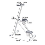 Foldable Stair Stepper for Home Gym Exercise Height Adjustable Vertical Climber Machine 150kg V985-STAIRCLIMBER
