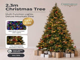 Christabelle 2.3m 7.5ft Deluxe Mountain Pine Christmas Tree Pre Lit Multi Function LED Artifici 112_SENDMP75