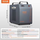 Industrial Water Chiller, CW-5202, Industrial Water Cooler Cooling System with Built-in Compressor V952-GYLSJYSJS7L18IJHWV3