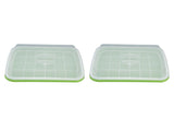 Sprouting Tray Transparent Lid Dense Small Holes Fine Workmanship Plastic Material Seed Sprouter V1294-YM0715-3111210450011
