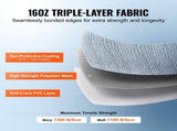 RV Fabric Replacement, 6.15m Fabric Length for 6.4m, Heavy Duty 3-Ply 16oz PVC Camper V952-FCZYPML21YC09JIMMV0