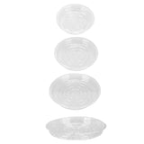 20pcs Plant Saucer Tray 6in 8in 10in 12in Heavy Duty Plastic Clear Flower Plant Pot Drip Tray for V1294-YM0703-3111230137911