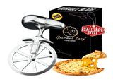 Gourmet Easy Pizza Cutter, Stainless Steel Ultra Sharp Pastry Cutter, No-Wobble, Easy to Clean V1376-PIZCUT