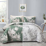 Sophisticated Quilted Coverlet and Pillowcases Set: Elevate Your Bedroom Decor - Queen size V745-MAC090434Q13U