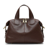 Premium Cowhide Large Capacity Handbag Commuter Shoulder & Crossbody, Boston Pillow Bag, Fabric V1232-SSSTB-ZP-001
