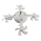 Ceiling Fan with and Remote E26 E27 3 Speeds 3 Colors 2 Timers Quiet Foldable Modern LED Fan V1294-YM0901-3119250023612