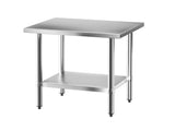Cefito Stainless Steel Kitchen Bench Work Table 610 x760MM 430 SSKB-430S-30-24