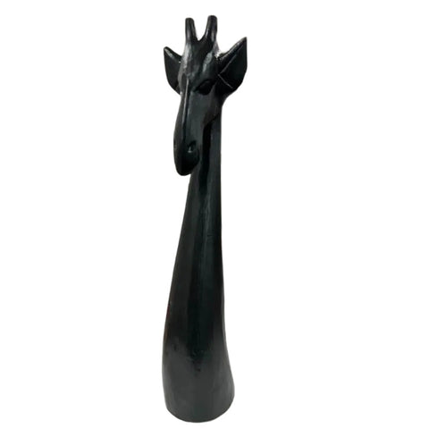 Handcrafted Black Giraffe Ornament 49cm V637-33821GRF