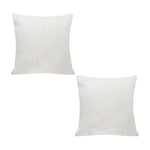 SOGA 2X 50cm White Throw Pillow Premium Polyester Fiber and Cotton for Home Decor FRENCHCUSHION326X2