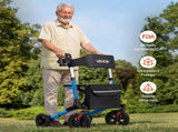 Rollator Walker with Seat for Seniors, Ultra Compact 3-Fold Rolling Walker, Lightweight Aluminum V952-XSZXQLSLHJQ145Q4C001V0