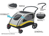 XL Dog Stroller Pet Pushchair Foldable Travel Cart V178-66760