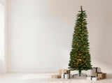 Christabelle 2.3m 7.5ft Pencil Pine Christmas Tree Pre Lit Multi Function LED Slim Artificial I 112_WFLPP75