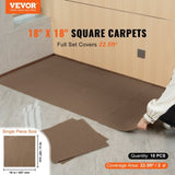 VEVOR Carpet Tiles Peel and Stick, Squares Self Adhesive Carpet Floor Tile, Soft Padded Carpet V952-ZZFKDT1818SZ9DKX7V0