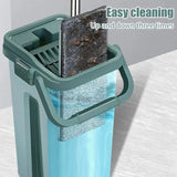 Flat Squeeze Mop & Bucket Set V728-LP1005007724175406