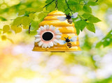 Beehive Bird Houses Outside Iron Hanging Birdhouses Garden Bird Nest Houses for Small Sized Bird V1294-YM0523-10341550