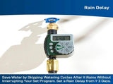 2 Pack Programmable Digital Garden Hose Water Timer with LCD Screen, 1 Outlet, Battery Powered, V1237-ZY-917-110
