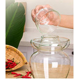 Premium Chinese and Korean Fermentation Pickle Glass Jar Kimchi Sauerkraut Canisters & Jars Large V445-C450170